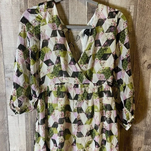 J Crew Lurex chiffon midi dress - Picture 4 of 10